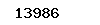 13986